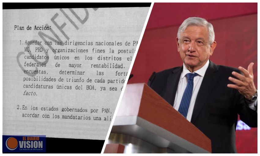Denuncia AMLO a Bloque Opositor Amplio para derrocarlo