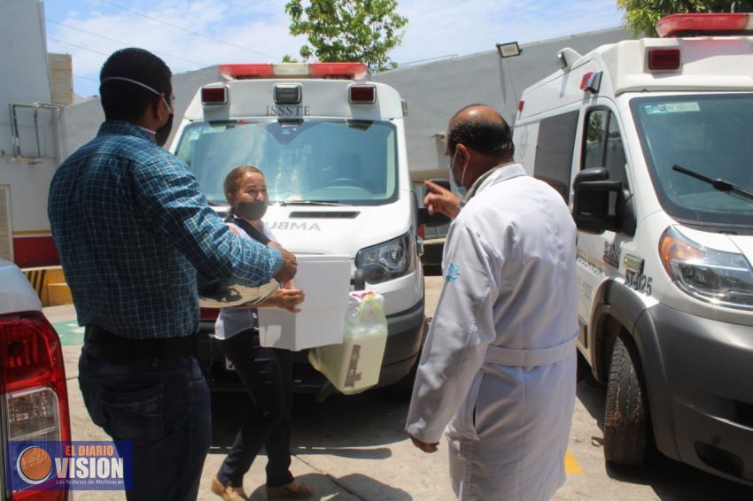 Fundación Colosio y Ayuntamiento de Lázaro Cárdenas destinan alimentos a personal médico del ISSSTE