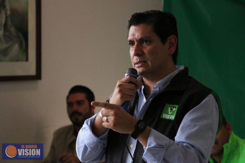 En Michoacán, el Partido Verde irá sin alianzas ni coaliciones en el 2021: Ernesto Núñez