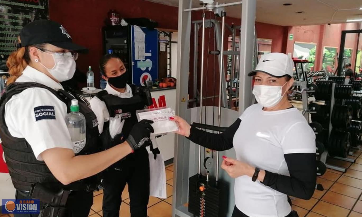 Mantiene Gobierno de Morelia paso firme en la revisión de establecimientos con vigilantes sanitarios