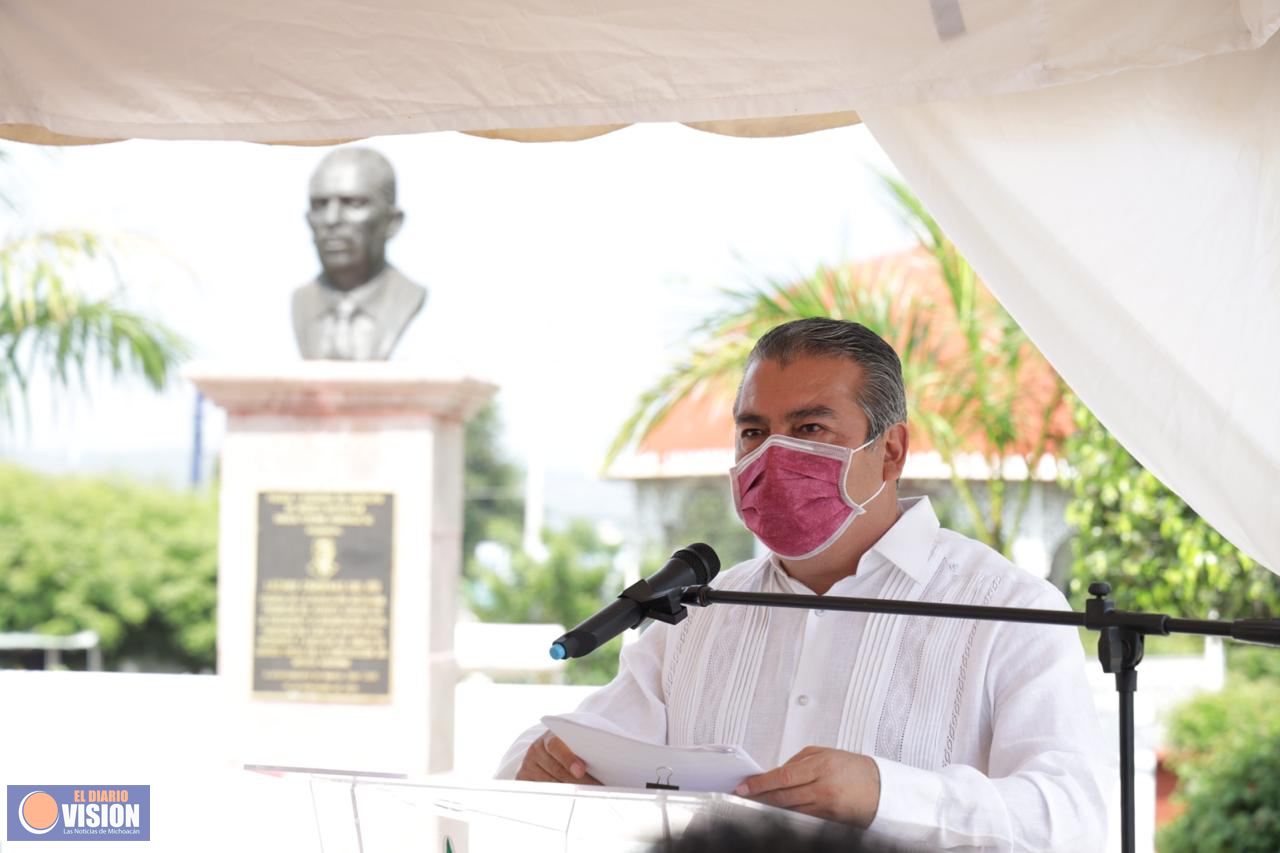Hoy rendimos homenaje a un hombre íntegro, cuyo legado permitirá transformar a Michoacán: Raúl Morón