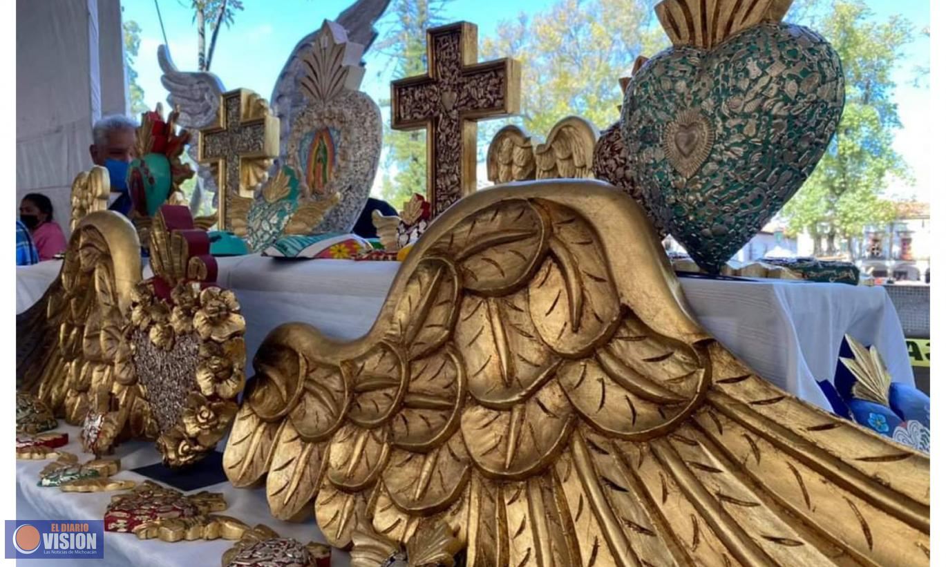 Inauguran el 5o. Concurso de Lacas y la exposición de artes populares, “De Pátzcuaro para el mundo”