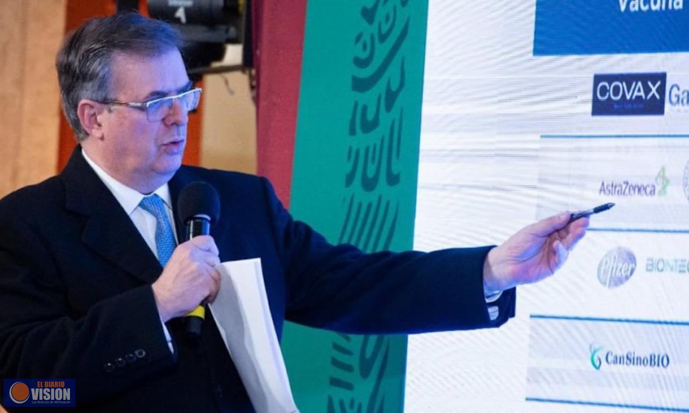 México tiene contratos por 232.33 millones de vacunas contra COVID-19: Ebrard