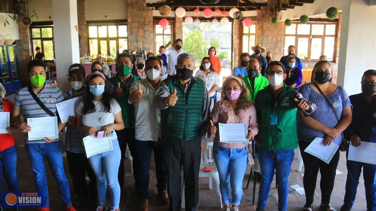 Consolida Partido Verde su plataforma política en el oriente de Michoacán