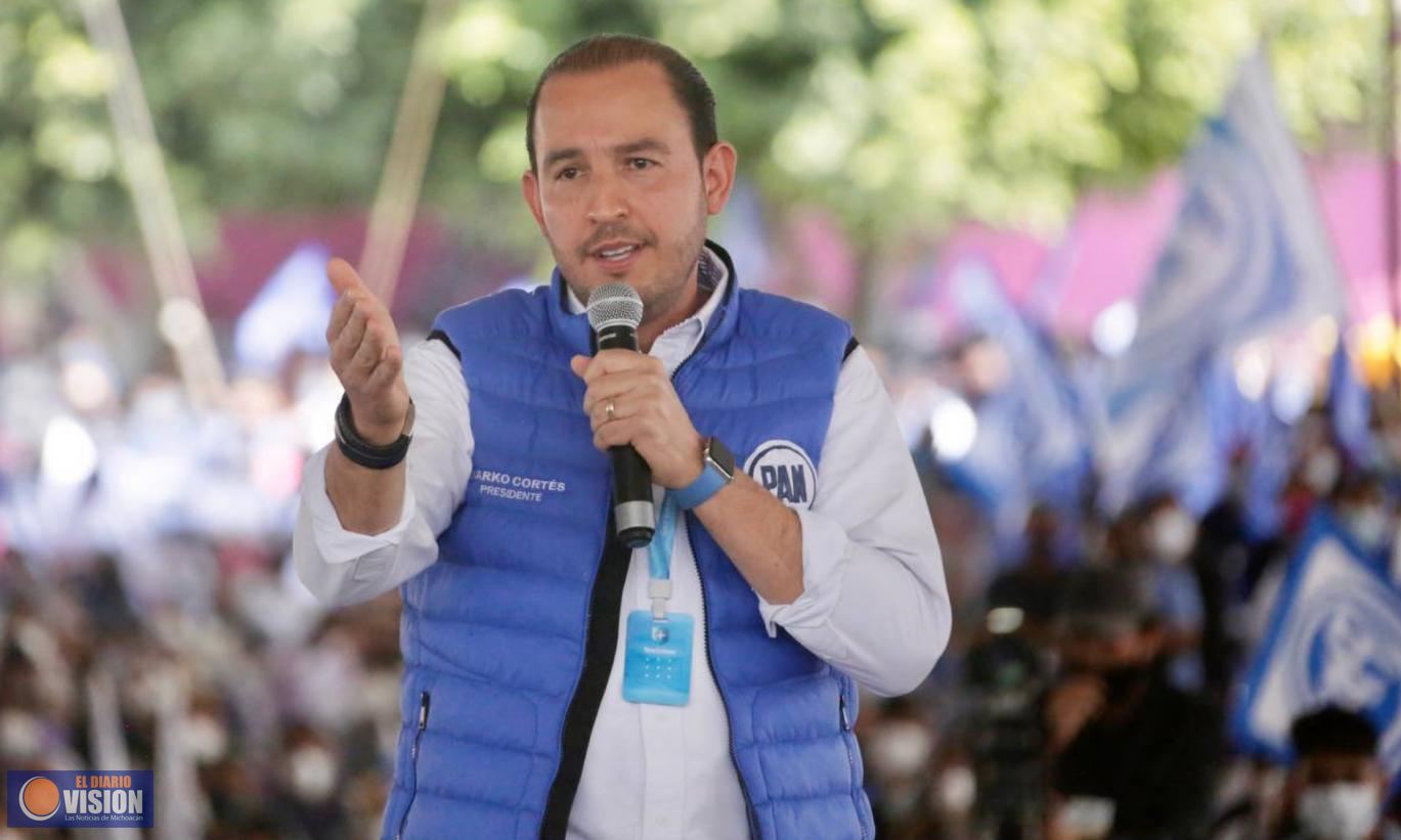 Morena miente, no ha regresado el 50% de su financiamiento para vacunas: Marko Cortés 