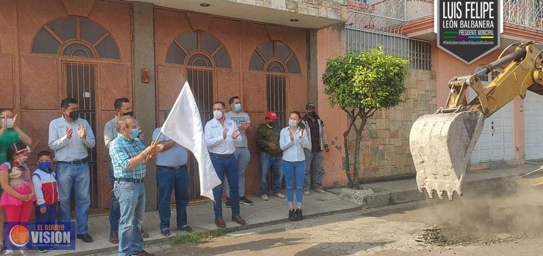 Inicia Gobierno de Zacapu, trabajos de rehabilitación en la colonia Moderna 