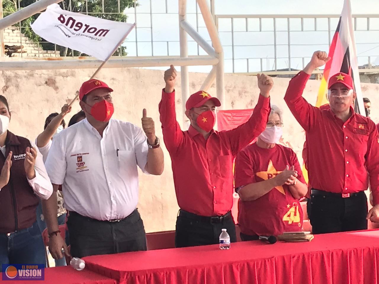 Eric Gaona García inicia campaña con amplia ventaja en Tarímbaro 