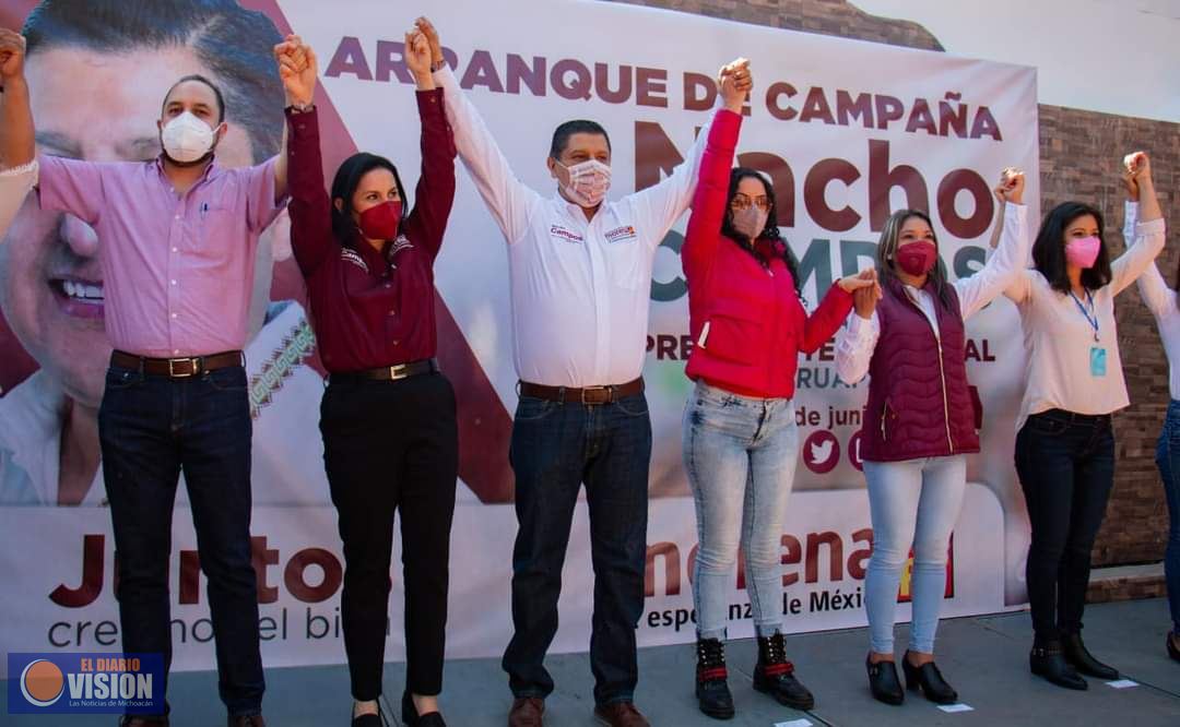 Nacho Campos, compromete mayor bienestar, para comunidades de Uruapan 