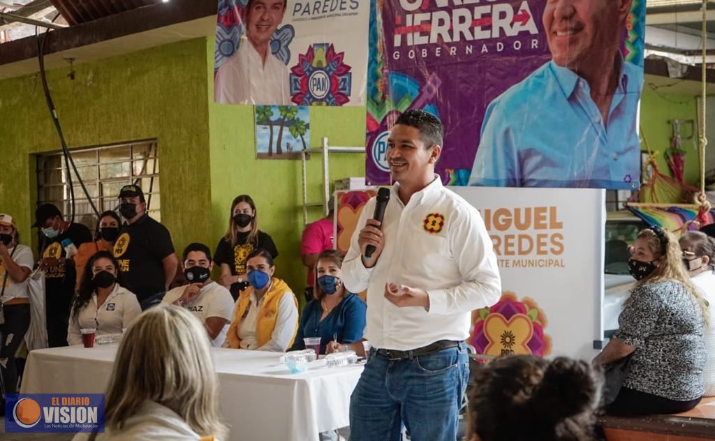 Habitantes de Río Volga expresan su apoyo a Miguel Paredes 