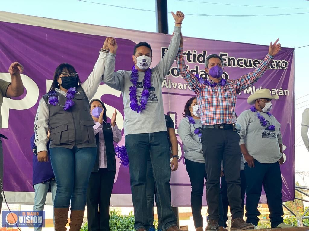 Marcelo Yépez, suma voluntades, en el Distrito Local 8