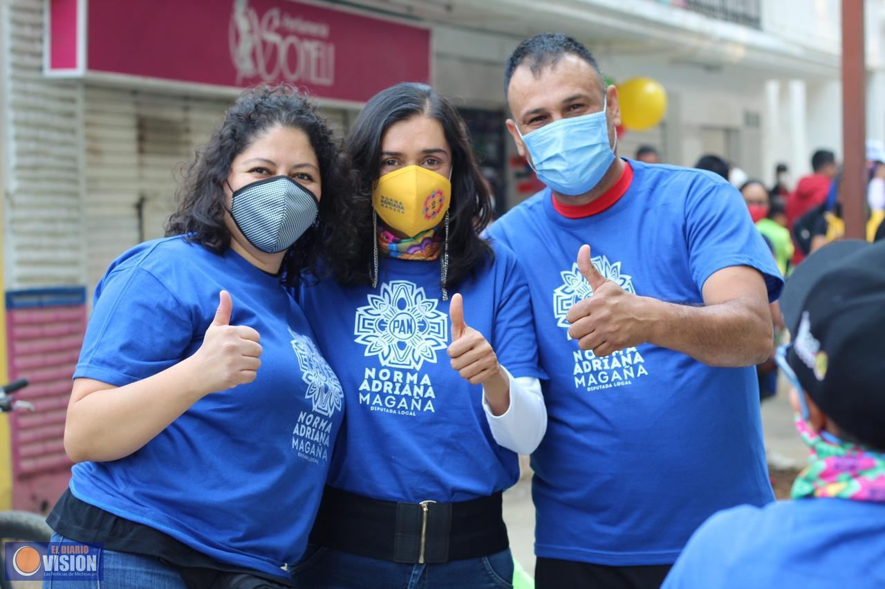 Mi compromiso es contribuir a que Uruapan le vaya mejor: Norma Adriana Magaña