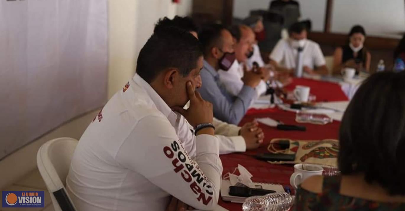 Bedolla abrirá campaña en Uruapan, informa Leonel Godoy