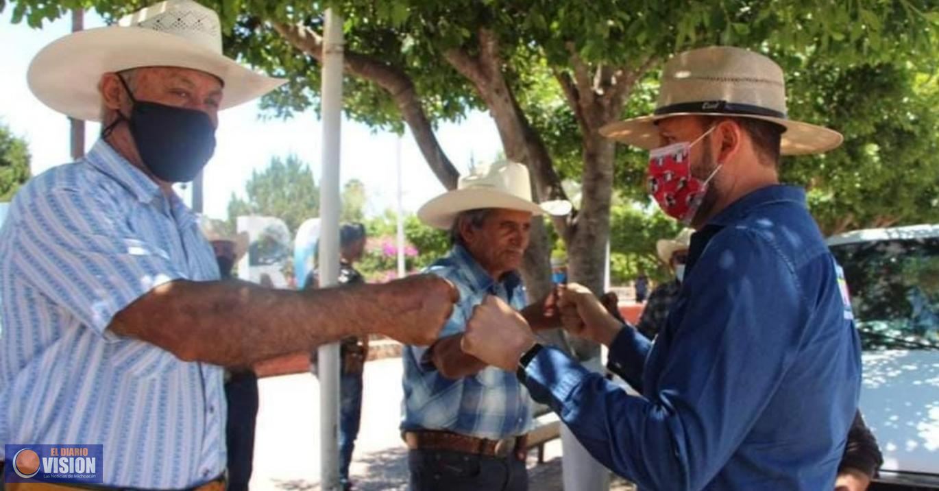 Mauricio Prieto se compromete a buscar más recursos para comunidades y municipios