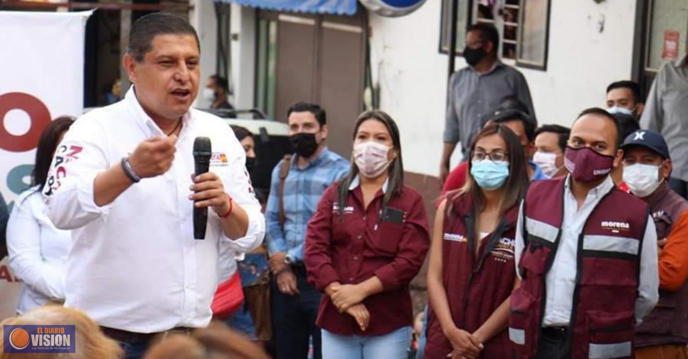 Se va a gobernar Uruapan con los principios de la 4T bien puestos: Nacho Campos 