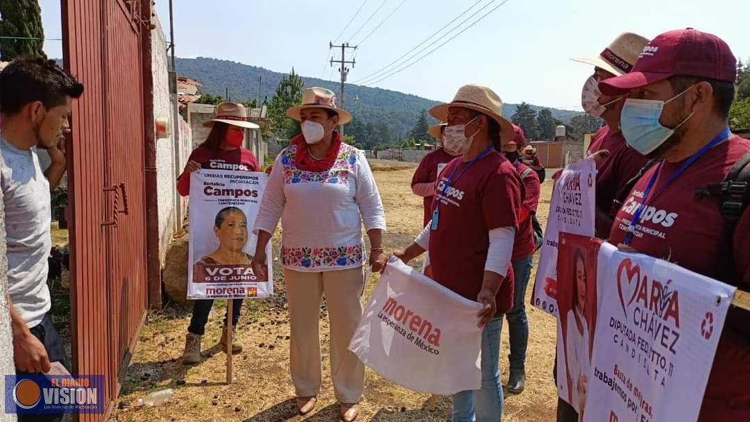 Debemos trabajar, sociedad y gobierno para transformar Michoacán: María Chávez Pérez