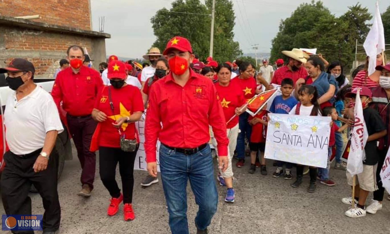 Las comunidades de Santa Ana del Arco y Las Espigas se unen al proyecto de Eric Gaona García