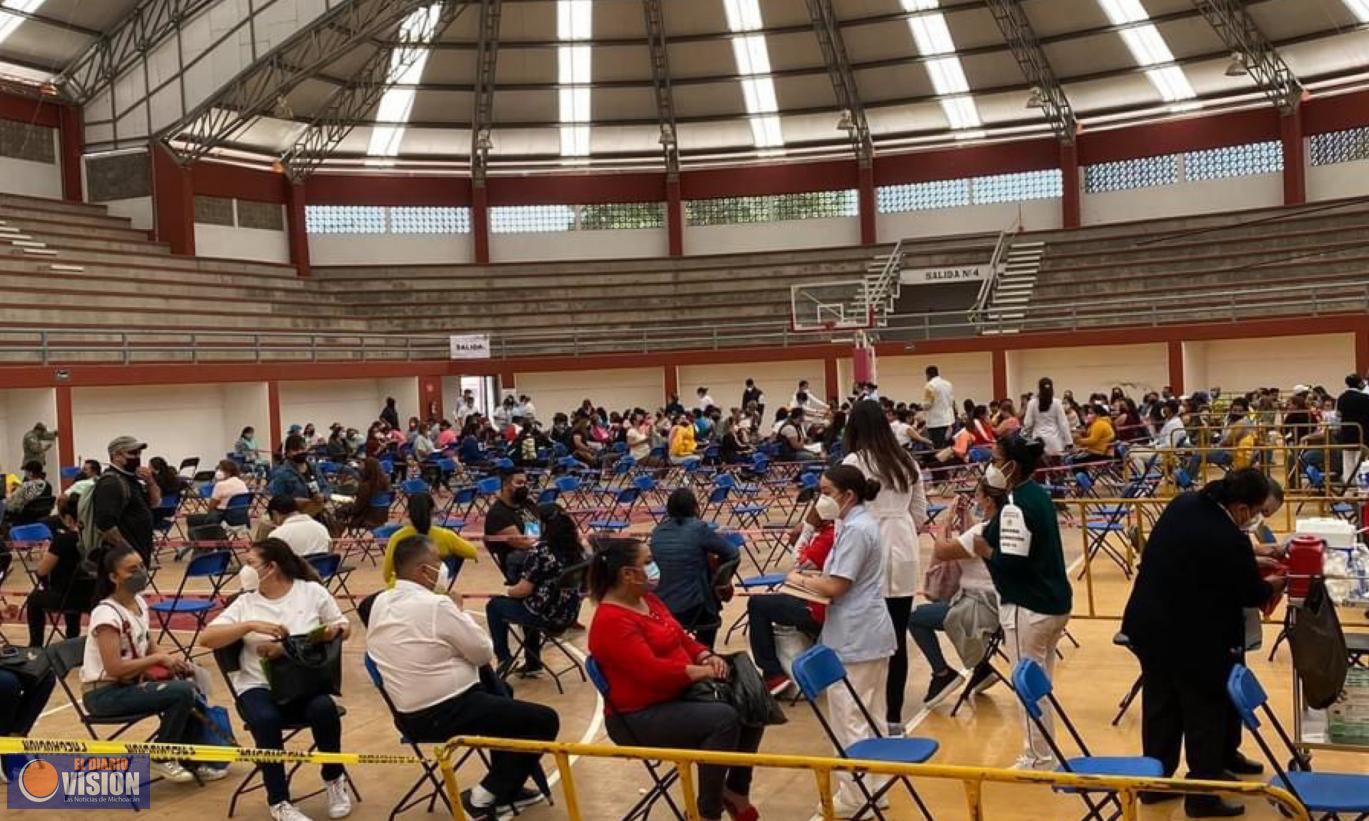 Finaliza con gran éxito las jornadas de vacunación antiCOVID-19, para el sector educativo en Zacapu