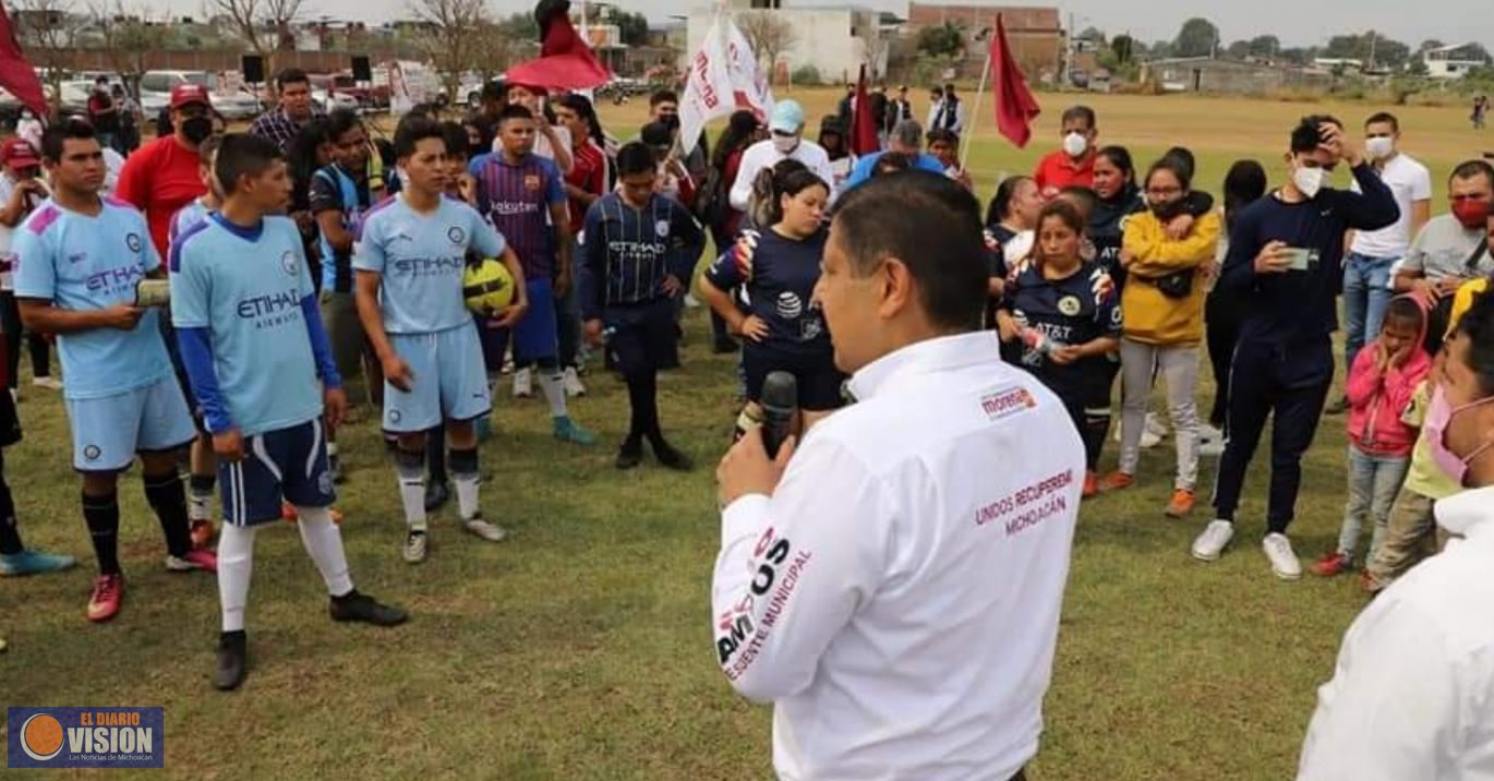La zona sur de Uruapan tendrá su unidad deportiva: Nacho Campos   