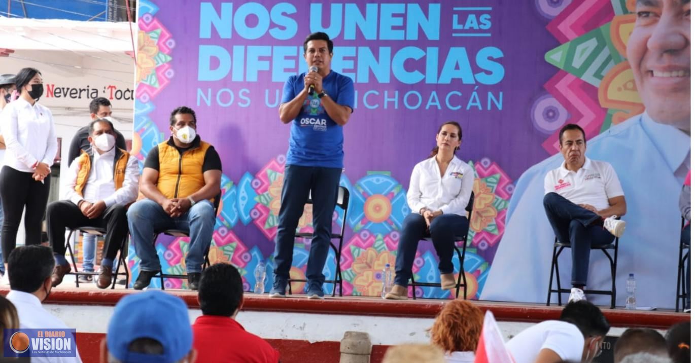 Haremos que el dinero que ganan los michoacanos les alcance para más: Oscar Escobar