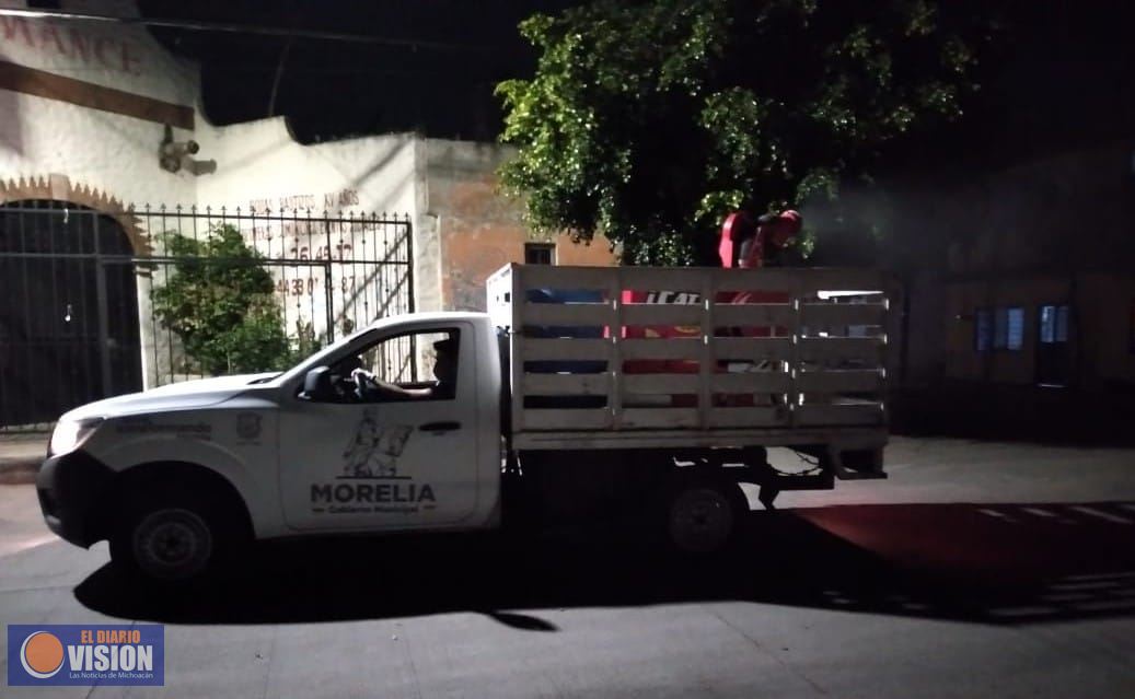 Continúa Dirección de Salud brigadas de fumigación en Morelia