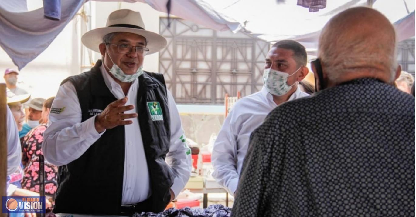 Llama Magaña de la Mora a no arriesgar el futuro de Michoacán por una despensa
