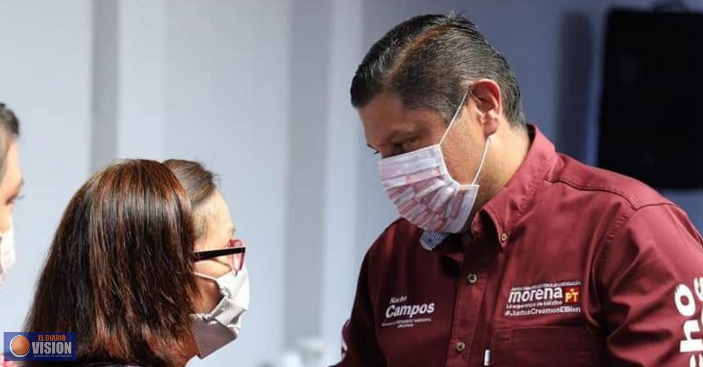 Aranza alza la voz, proclama su apoyo a Nacho Campos 