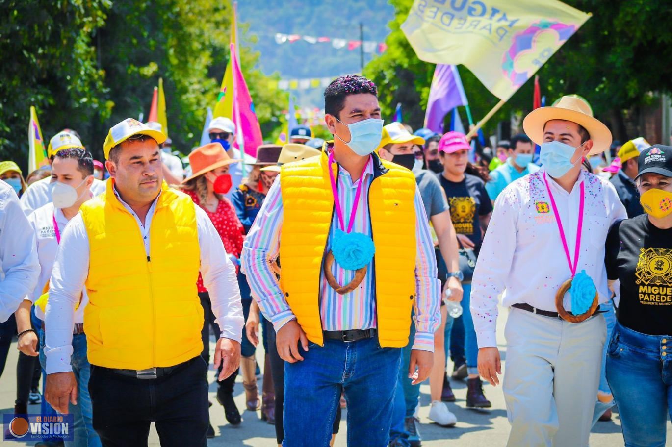 Con Miguel Paredes como Presidente Municipal La Basilia seguirá desarrollándose 