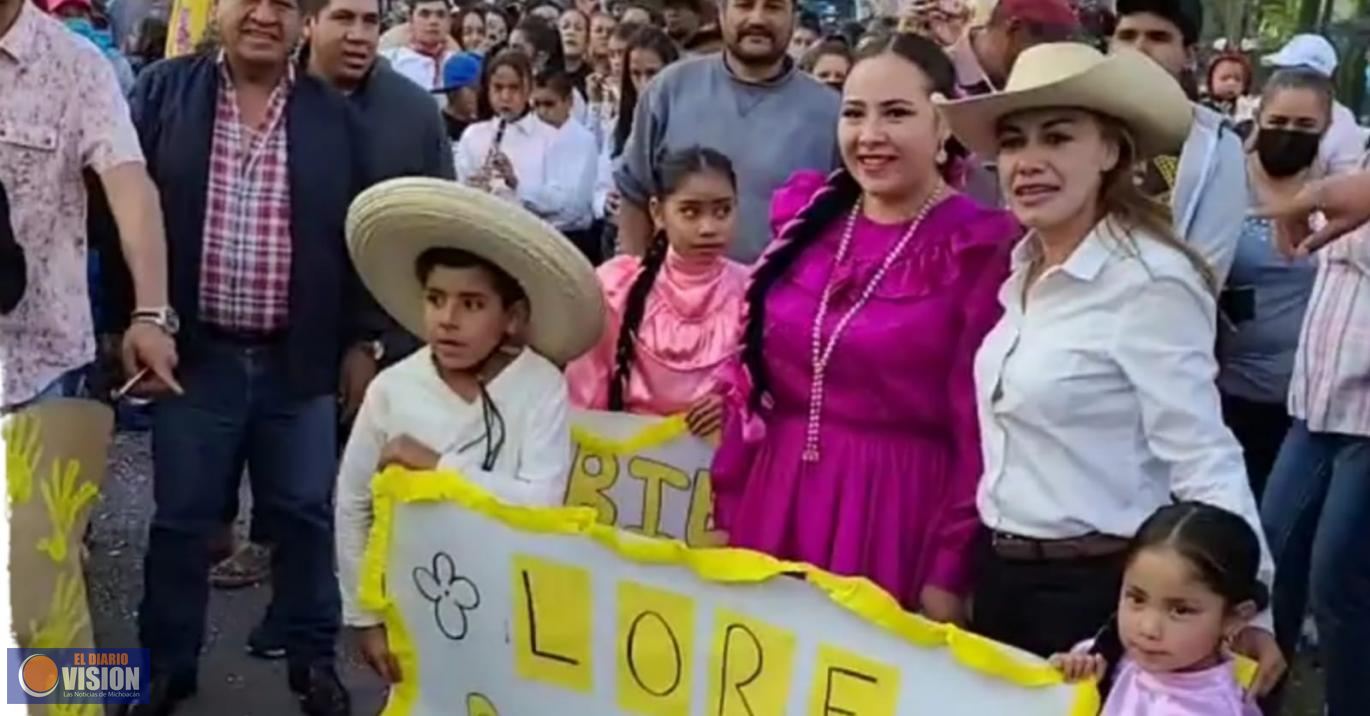Trabajaremos hombro a hombro, para darle un cambio verdadero a Contepec: Lorena Huitrón