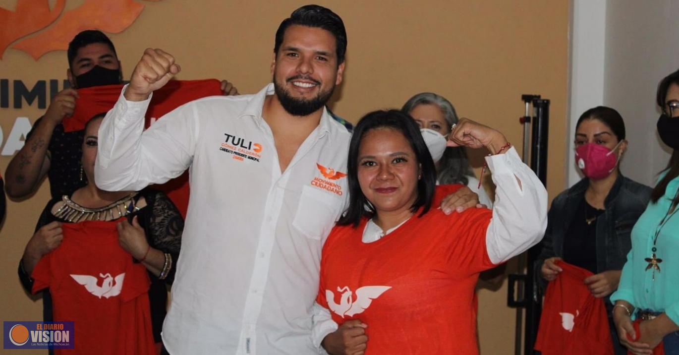 Aspirante de Fuerza por México declina a favor de Movimiento Ciudadano en Zamora