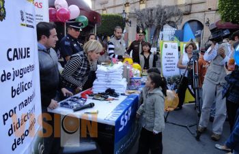 La SSP lleva a cabo el Canje de Juguetes Bélicos por Material Didáctico y Deportivo