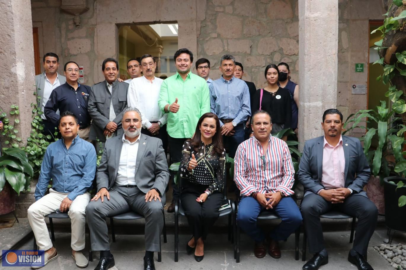 De la mano de las cámaras empresariales, reactivará Marx Aguirre la economía moreliana