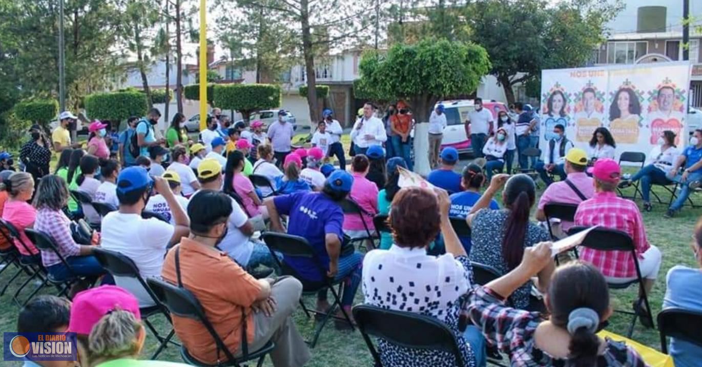Mi compromiso, es con quienes día a día,  engrandecen a Uruapan:  Mariano Torres