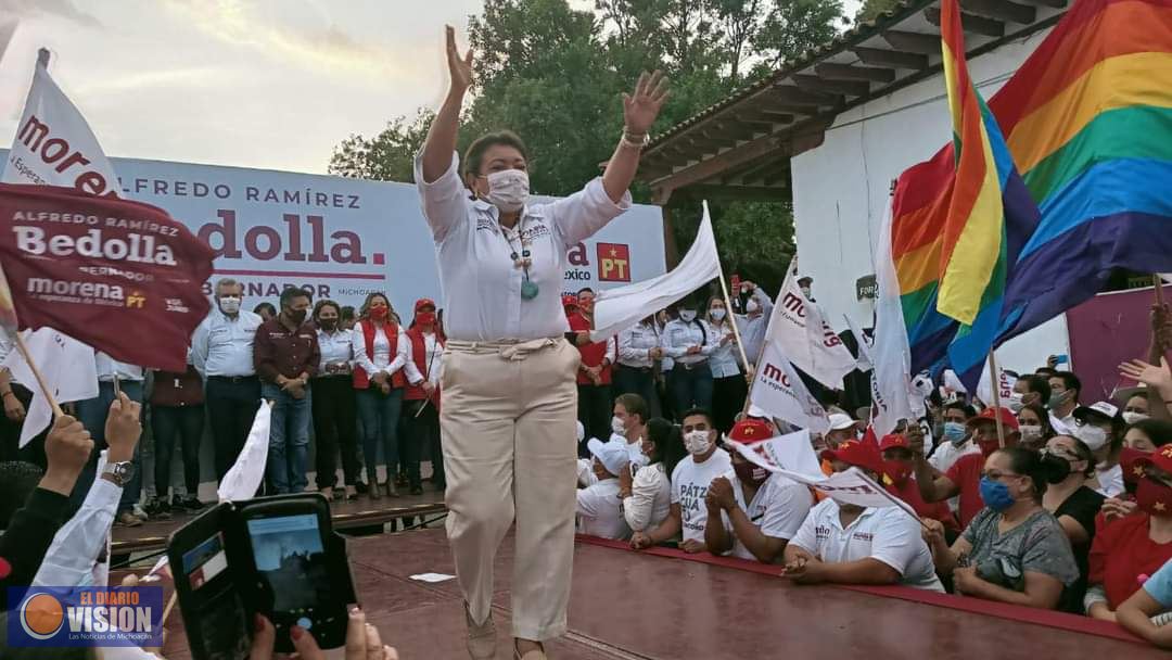 Defenderé el estado de derecho y lucharé por el bienestar de las familias: María Chávez Pérez