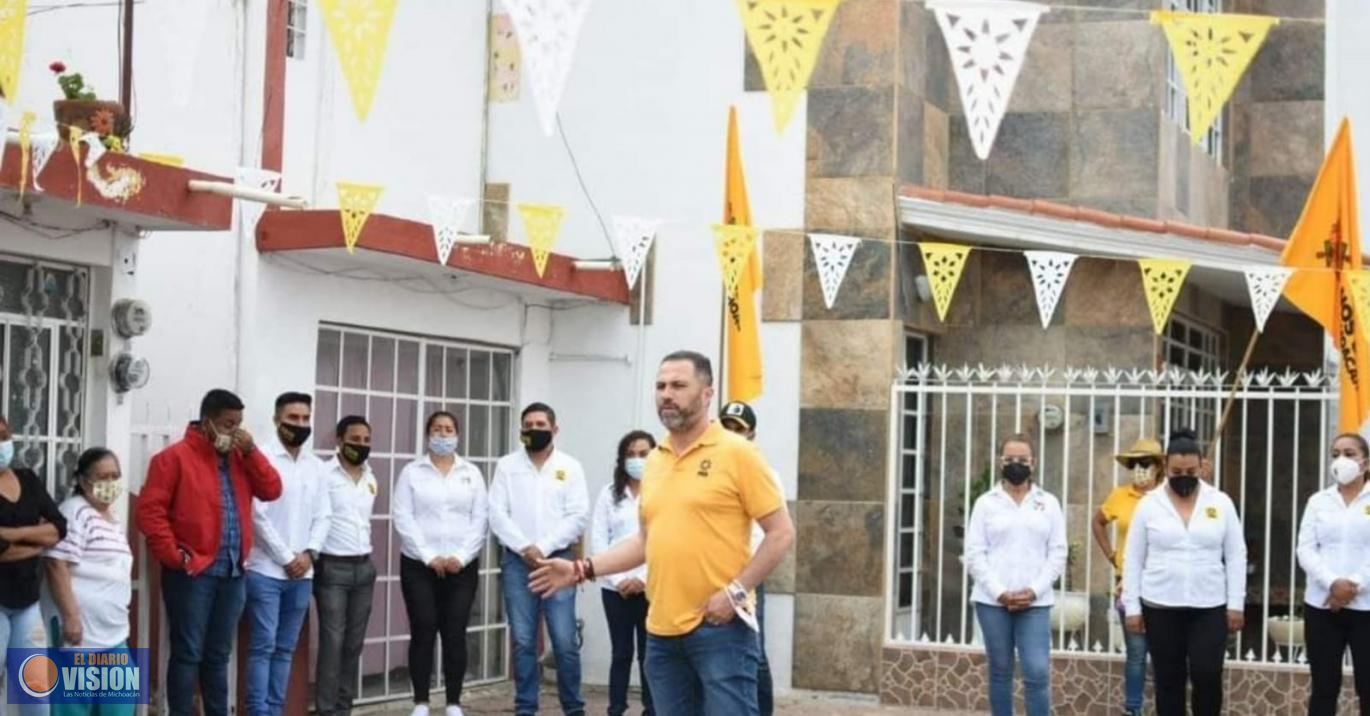 Luis Felipe León Balbanera reafirma su compromiso con las colonias y comunidades de Zacapu