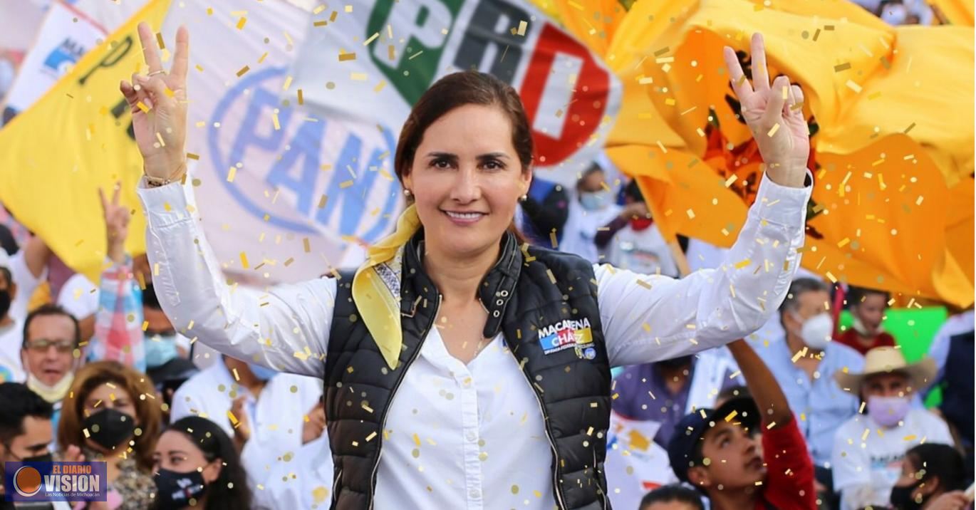 Contundente triunfo de Macarena Chávez; será la próxima diputada federal de Pátzcuaro