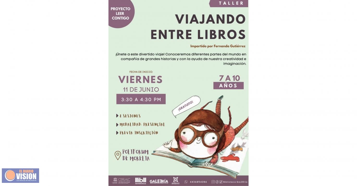 Poliforum Morelia y Biblioteca GaLEERía fomentan la lectura mediante taller