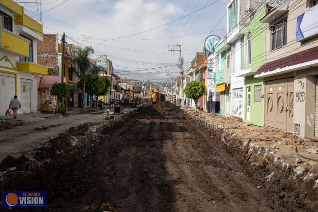Con buen avance, Gobierno de Morelia construye puente vehicular Ocampo
