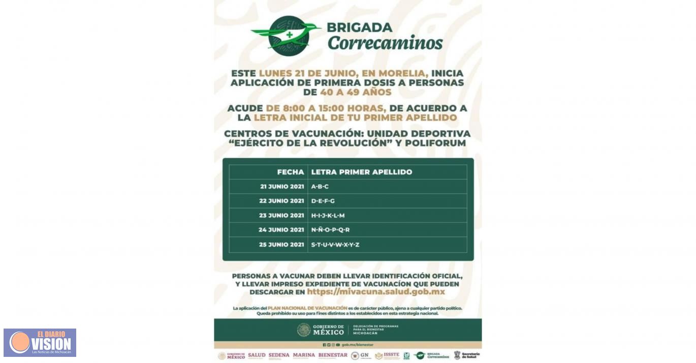 Gobierno de Morelia preparado para próxima jornada de vacunación