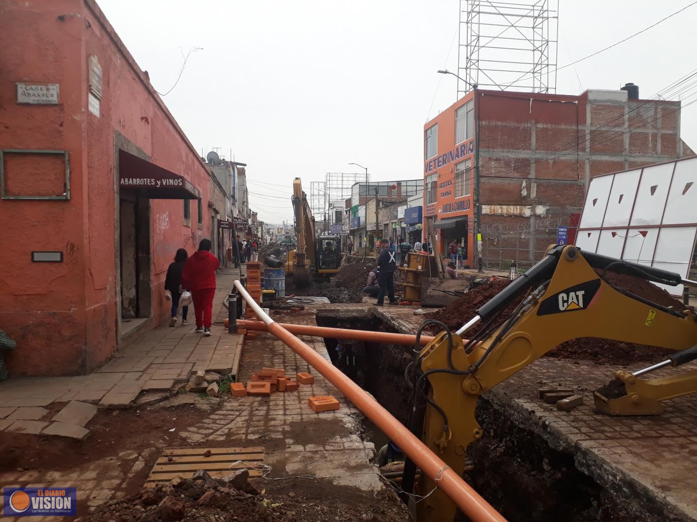 Avanza Gobierno de Morelia, en  rehabilitar, Avenida Lázaro Cárdenas