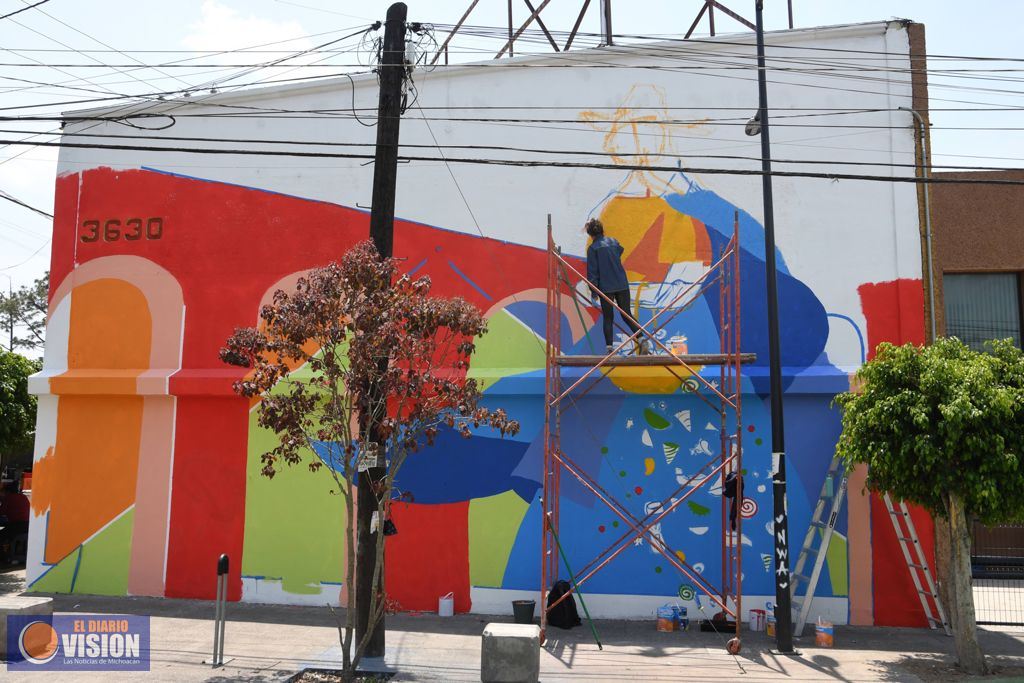 Semovep Morelia realiza mejoramiento de imagen urbana, av. Madero Poniente