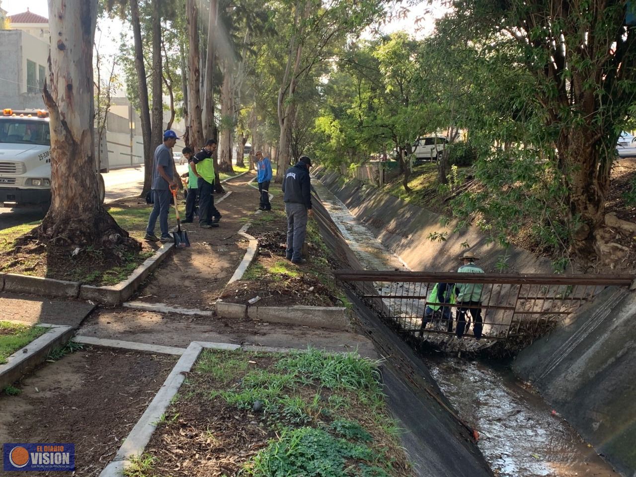 Brigada interinstitucional trabajó hoy en el Canal Fray Antonio de San Miguel