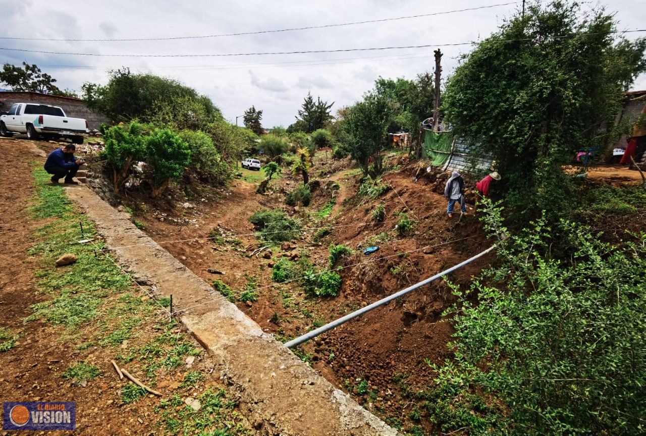 Gobierno de Morelia avanza con construcción de puente peatonal en Tacícuaro