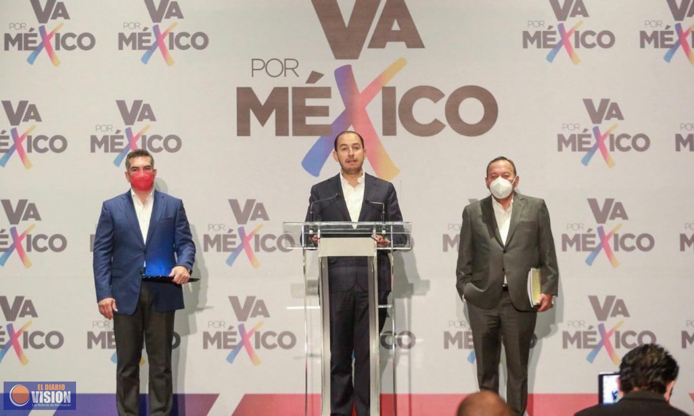 “Va por México” impugnará elecciones en Michoacán, Guerrero, Campeche y San Luis Potosí 