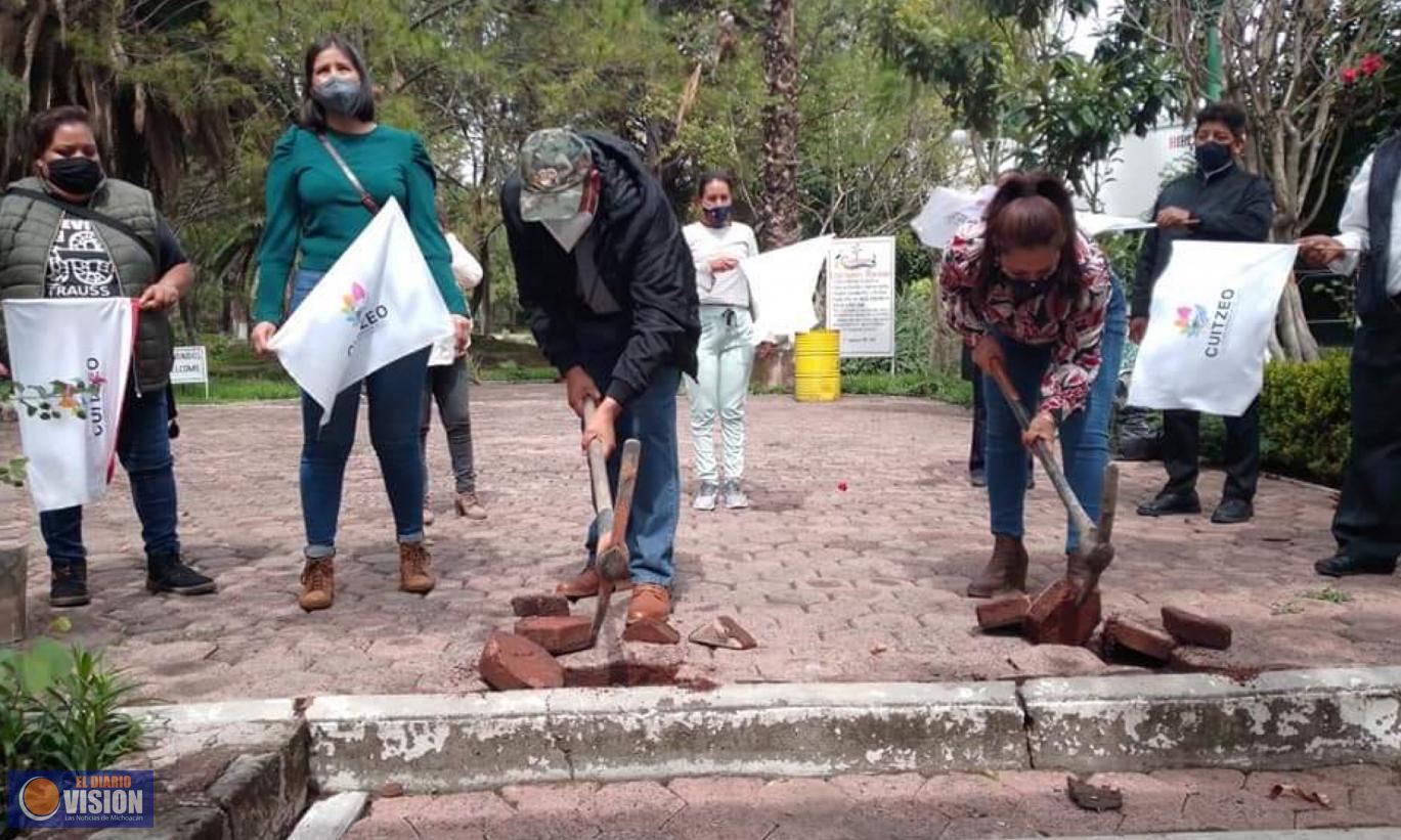 #Cuitzeo| Fernando Alvarado Rangel, puso en marcha la rehabilitación del Parque Ecológico