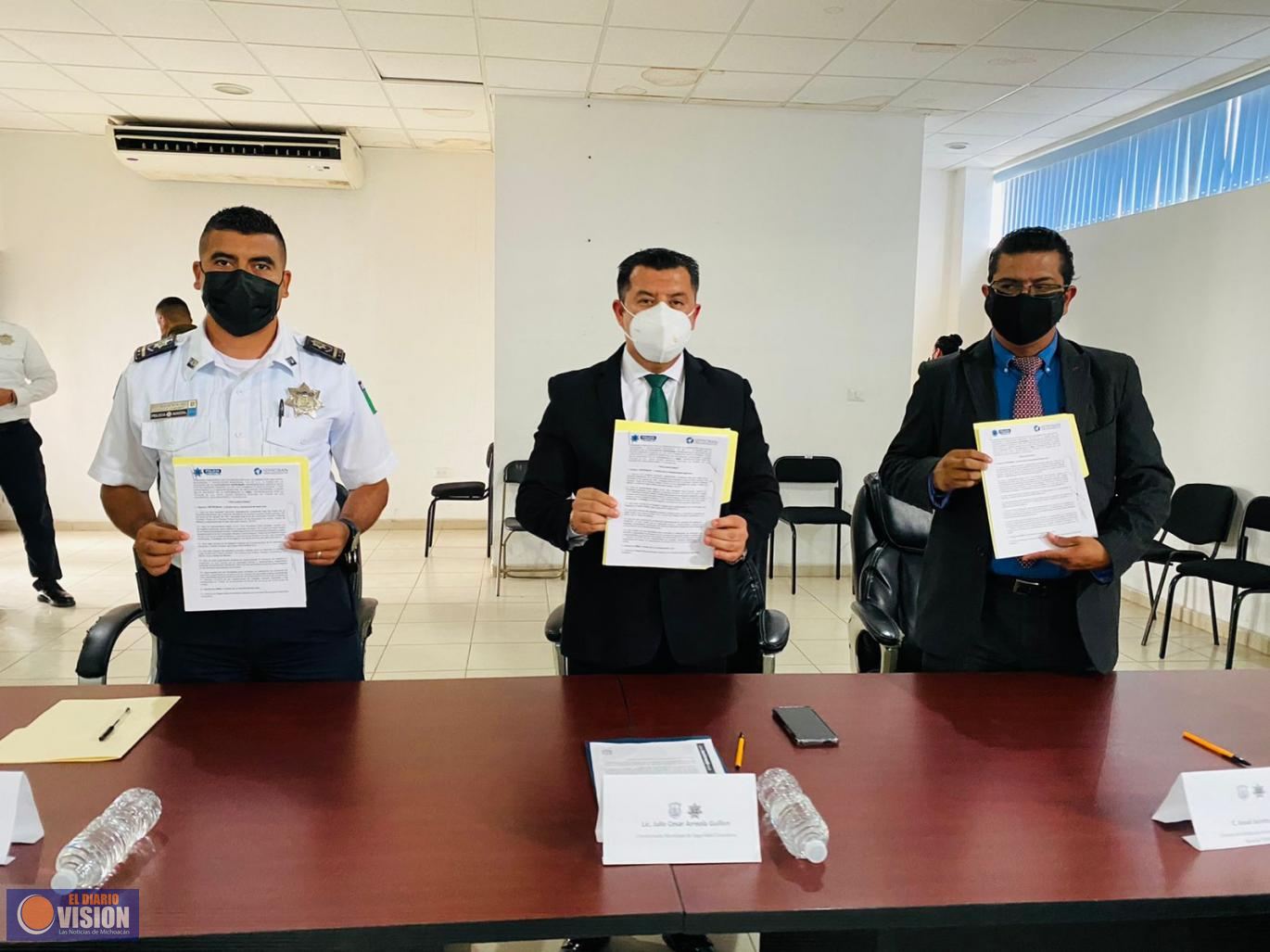 Comision Municipal de Seguridad Ciudadana firmó convenio con SEPROBAN