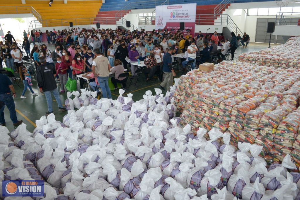 Gobierno de Morelia entregó más de 312 mil despensas a familias