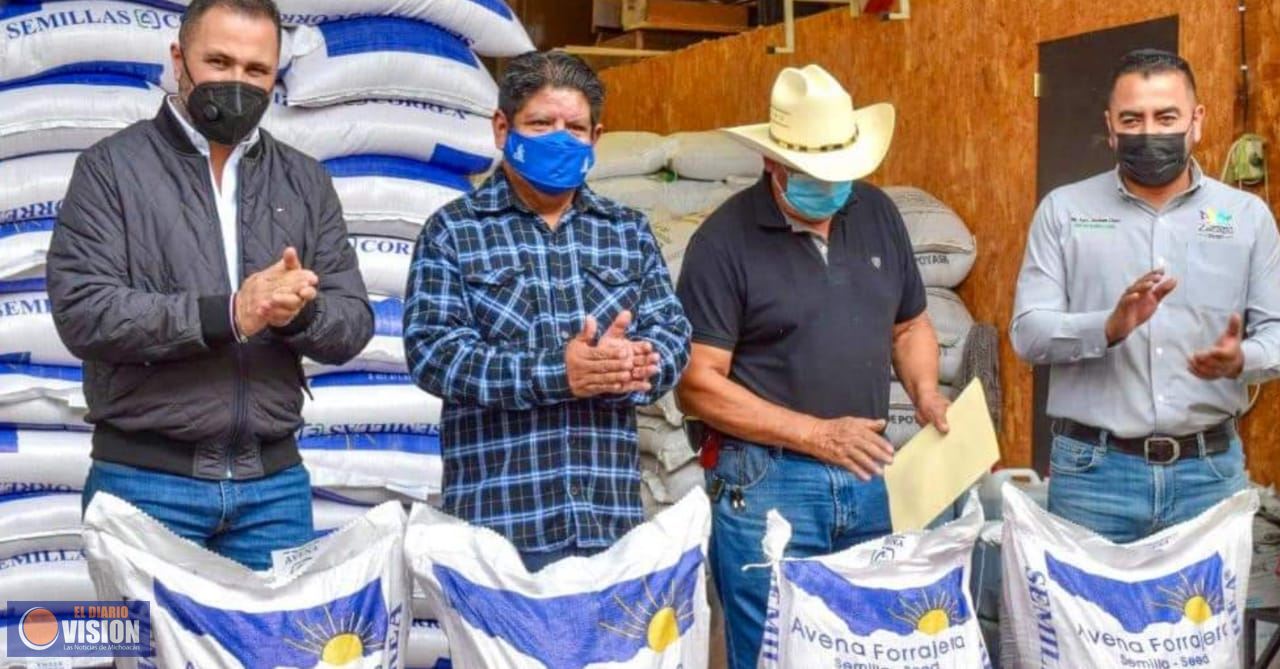 Gobierno de Zacapu, coadyuvará al fortalecimiento del campo