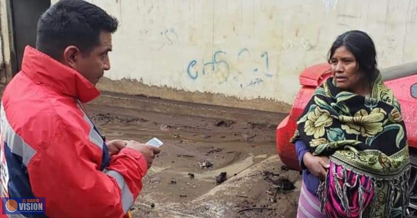 Tromba azota y deja grandes daños en la comunidad de Tacuro 