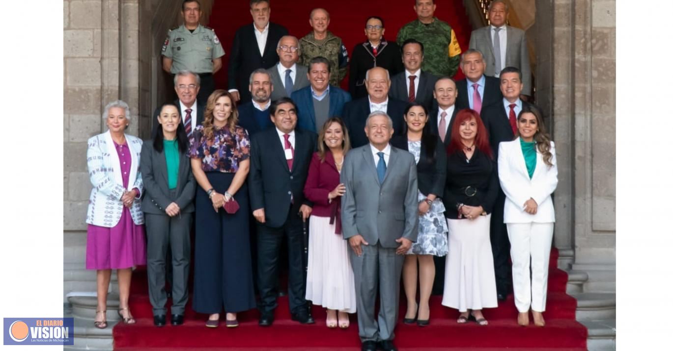 Analiza Bedolla estrategia de seguridad con AMLO y gabinete federal