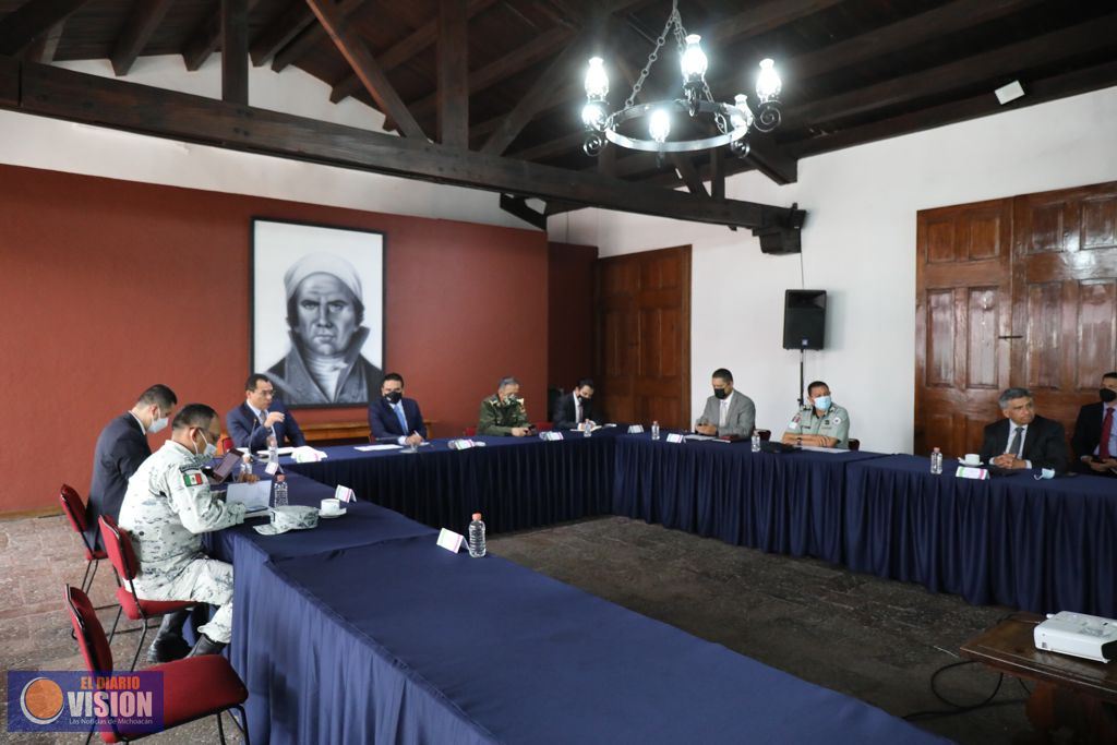 Estrategia de seguridad en municipios de Michoacán, apegada a lo que marca la Federación 